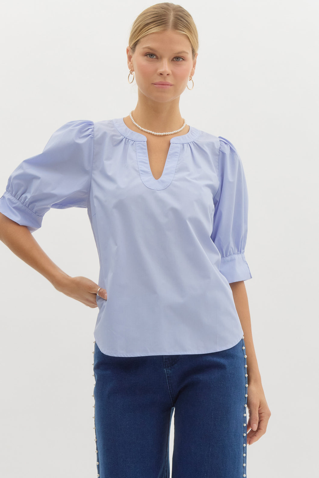 LIGHT BLUE TOP