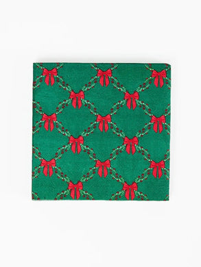HOLIDAY TRELLIS COCKTAIL NAPKINS