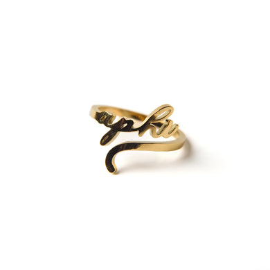 ALPHA PHI ADJUSTABLE WORD RING