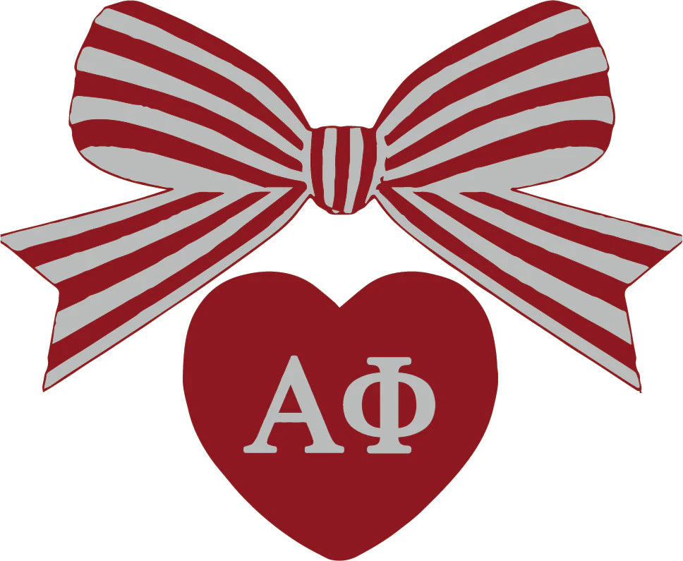 ALPHA PHI BOW DECAL