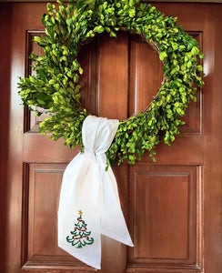 CHRISTMAS TREE WREATH SASH