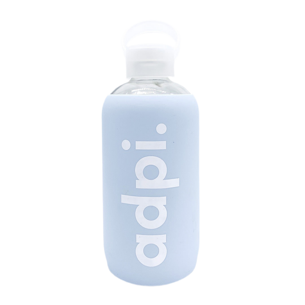 ALPHA DELTA PI GLASS BOTTLE WITH SILICONE SLEEVE