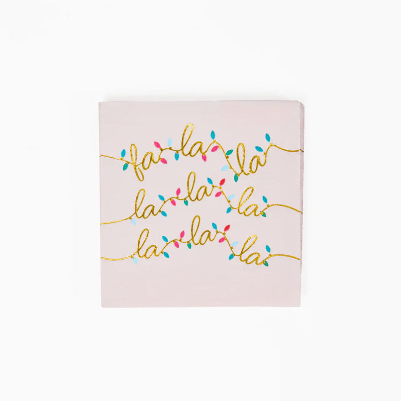FA LA LA COCKTAIL NAPKINS
