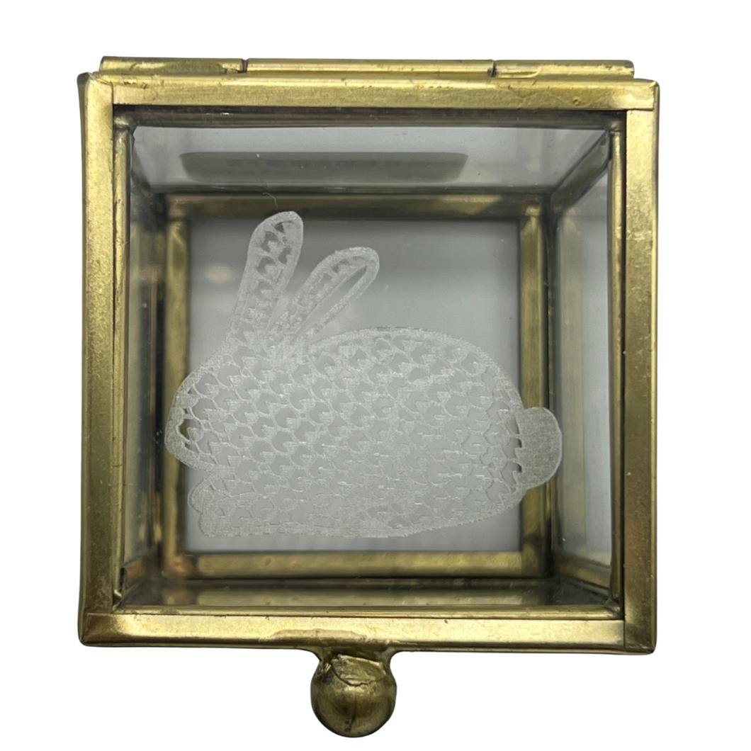 BUNNY GLASS BOX