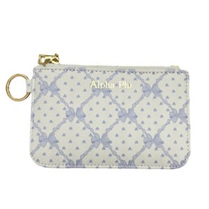 ALPHA PHI BOW KEY POUCH