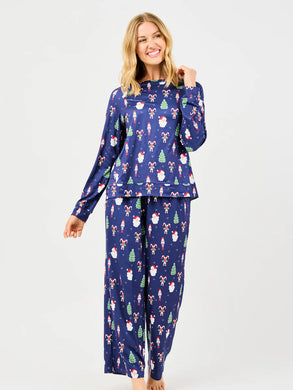 ANNIE PEPPERMINT PINE PAJAMA SET