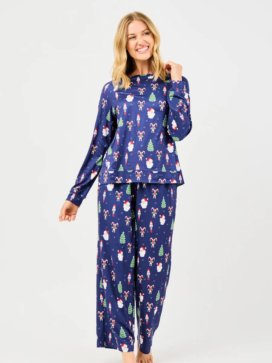 ANNIE PEPPERMINT PINE PAJAMA SET
