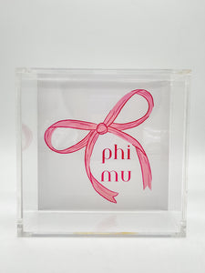 PHI MU BOW TRAY