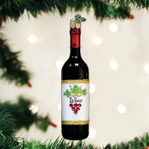 RED WINE BOTTLE ORNAMENT