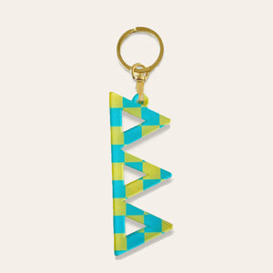 DELTA DELTA DELTA CHECKERED KEYCHAIN