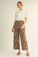 TOFFEE EMBROIDERED PANTS