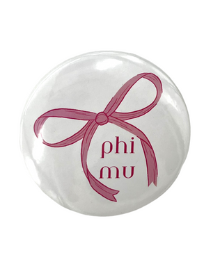 PHI MU BOW BUTTON