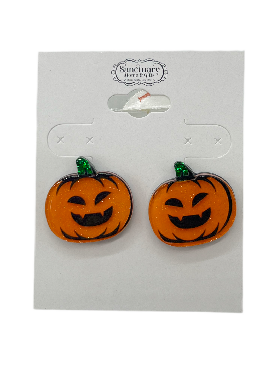 ANGRY PUMPKIN FACE EARRING