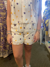PURPLE & GOLD STARS SHORTS