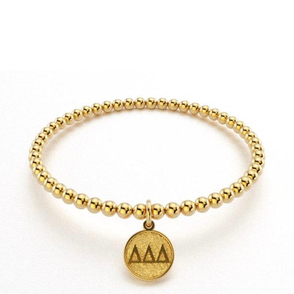 DELTA DELTA DELTA goLD BEAD BRACELET