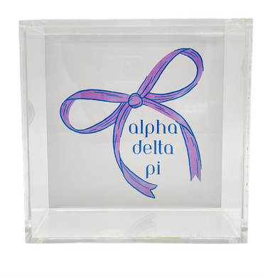 ALPHA DELTA PI BOW TRAY