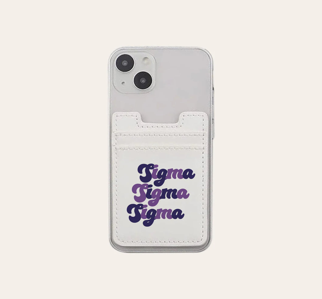 SIGMA SIGMA SIGMA COLORFUL PHONE WALLET