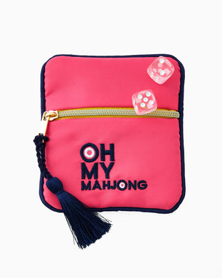 PINK COIN AND DICE BAG