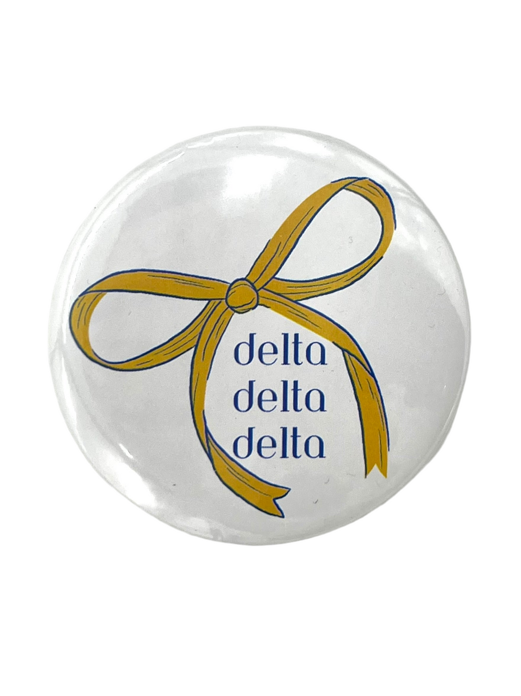 DELTA DELTA DELTA BOW BUTTON