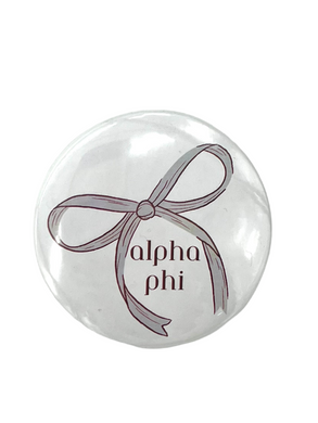 ALPHA PHI BOW BUTTON
