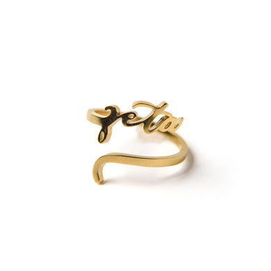 ZETA TAU ALPHA ADJUSTABLE WORD RING