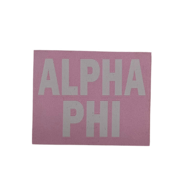 ALPHA PHI ADHESIVE PATCH