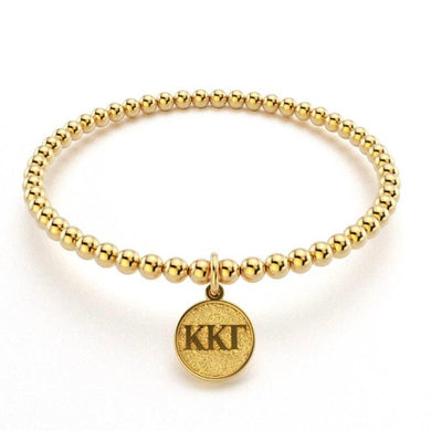 KAPPA KAPPA GAMMA GOLD BEAD BRACELET