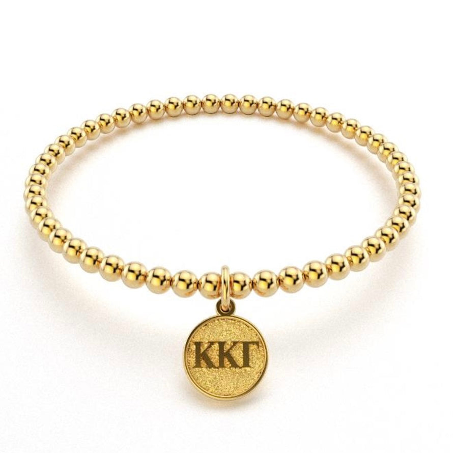 KAPPA KAPPA GAMMA GOLD BEAD BRACELET