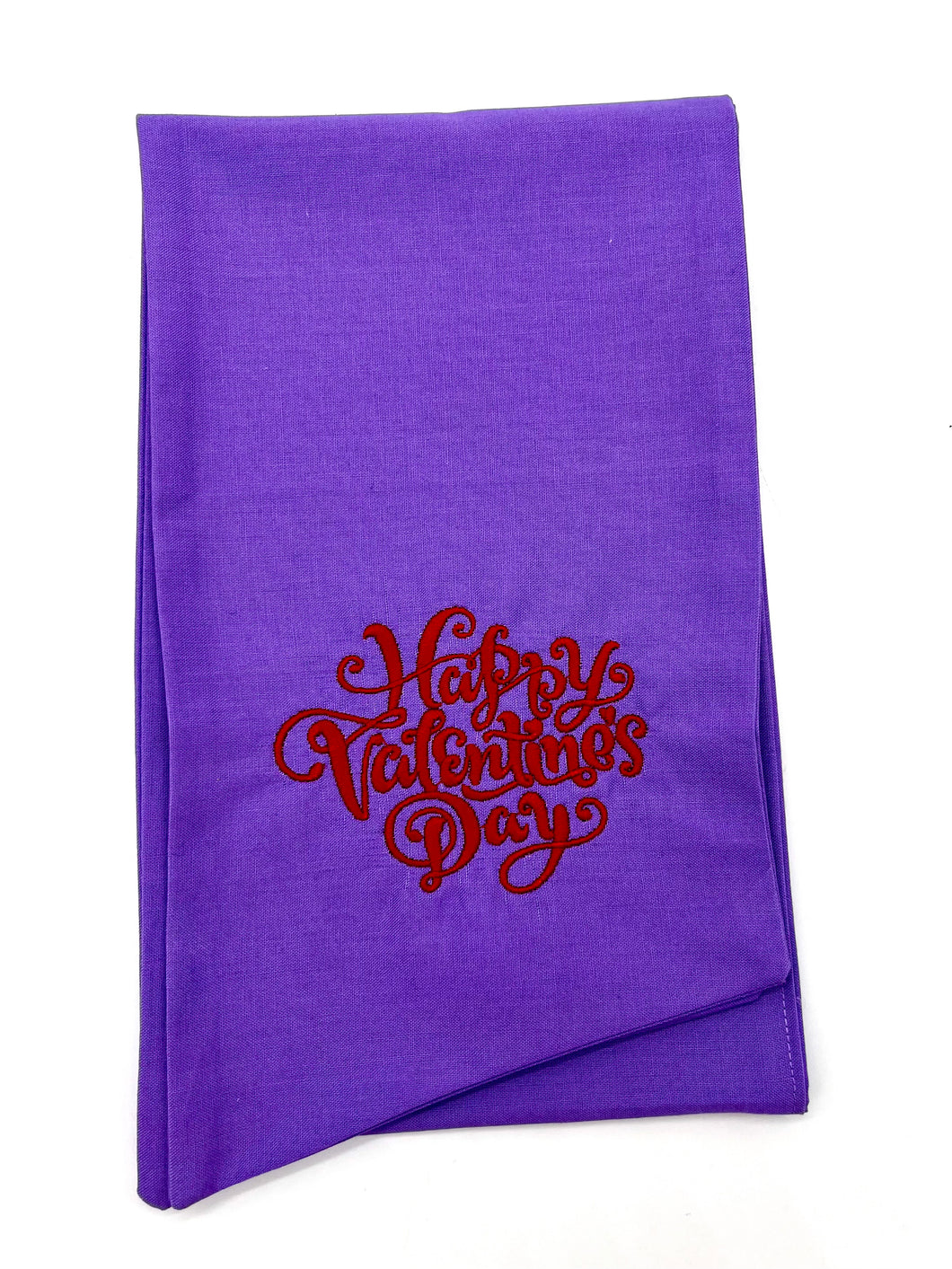 PURPLE HAPPY VALENTINES DAY WREATH SASH