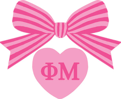 PHI MU BOW DECAL