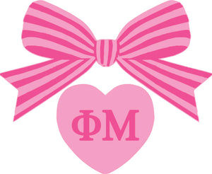PHI MU BOW DECAL