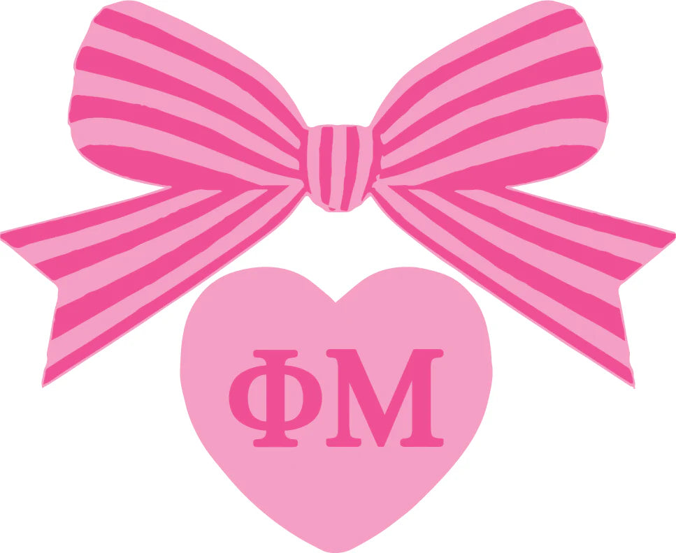 PHI MU BOW DECAL