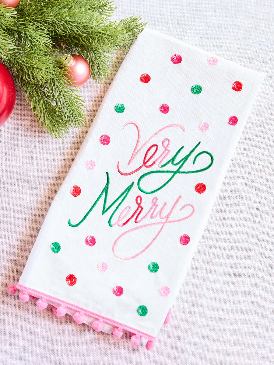 VERY MERRY TEA TOWEL