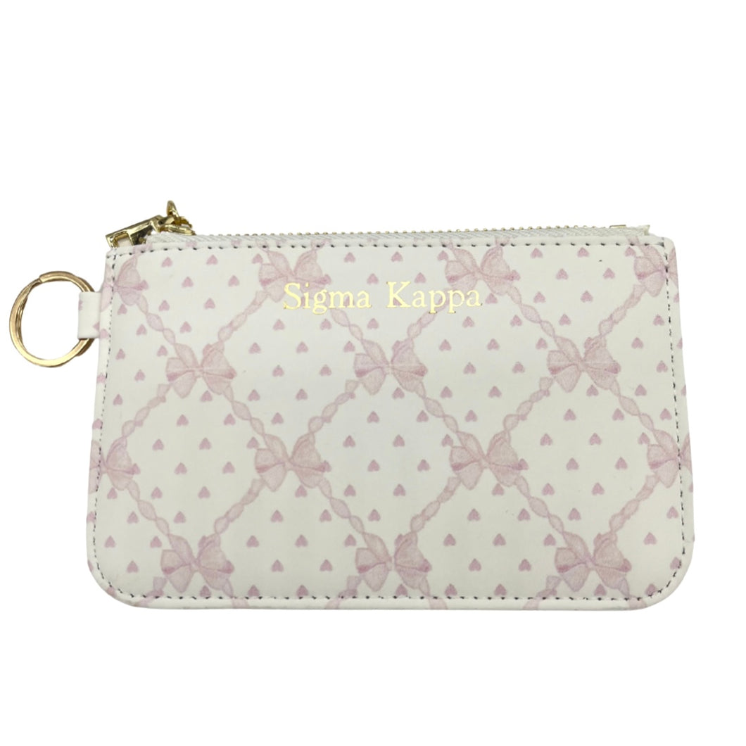 SIGMA KAPPA BOW KEY POUCH