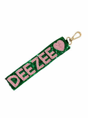 DELTA ZETA HEART WRISTLET