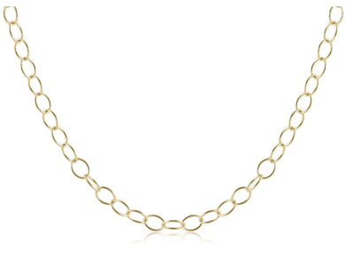 17IN CHOKER ENCHANT CHAIN GOLD