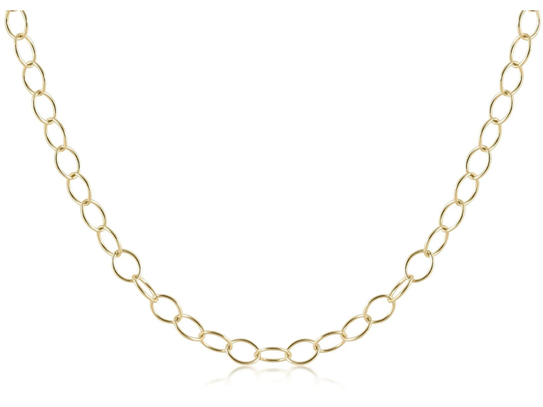 17IN CHOKER ENCHANT CHAIN GOLD