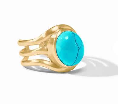WAVE STONE RING TURQUOISE BLUE