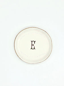 GOLD INITIAL DISH