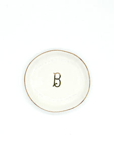 GOLD INITIAL DISH