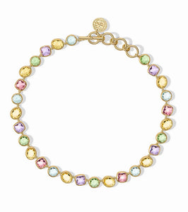 KALEIDOSCOPE TENNIS NECKLACE MULTI STONE