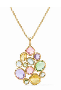 KALEIDOSCOPE STATEMENT PENDANT MULTI STONE