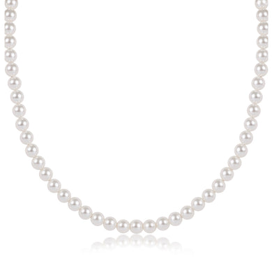 17IN CHOKER CLASSIC PEARL 5MM BEAD