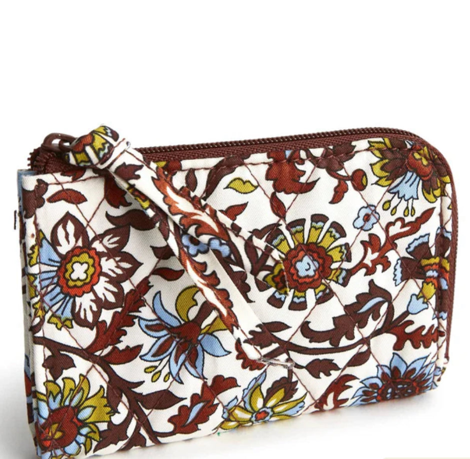 ZIP CARD POUCH MARRAKESH VINES CREAM