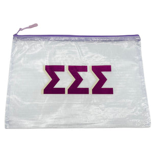 SIGMA SIGMA SIGMA ZIPPER POUCH