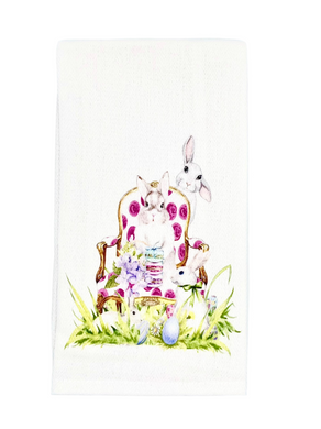 PINK DOT CHAIR BUNNY TOWEL