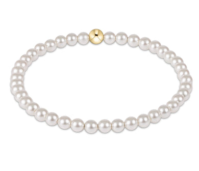 EXTENDS CLASSIC PEARL 4MM BEAD BRACELET