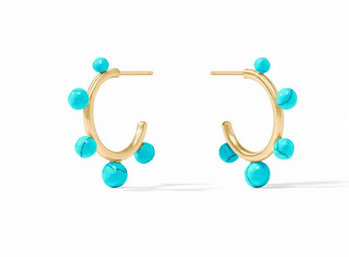 HYDRA STONE HOOP TURQUOISE BLUE SMALL
