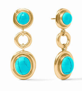 WAVE TIER EARRING TURQUOISE BLUE