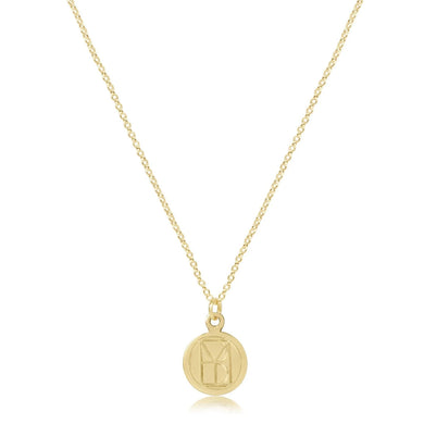16IN NECKLACE GOLD BE YOU SMALL GOLD WORD DISC